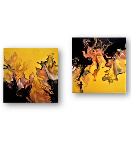 20014 Eruptive Diptych - JoWellArt